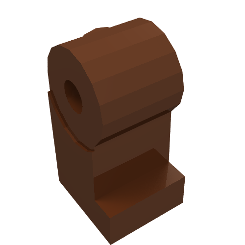 Lego Leg, Left / Reddish Brown