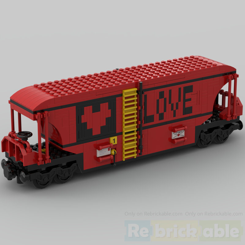 Lego Valentine's day secret chest wagon train car