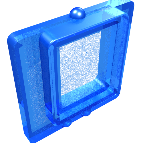 Lego Glass for Window 1 x 2 x 2 Plane / Trans-Dark Blue