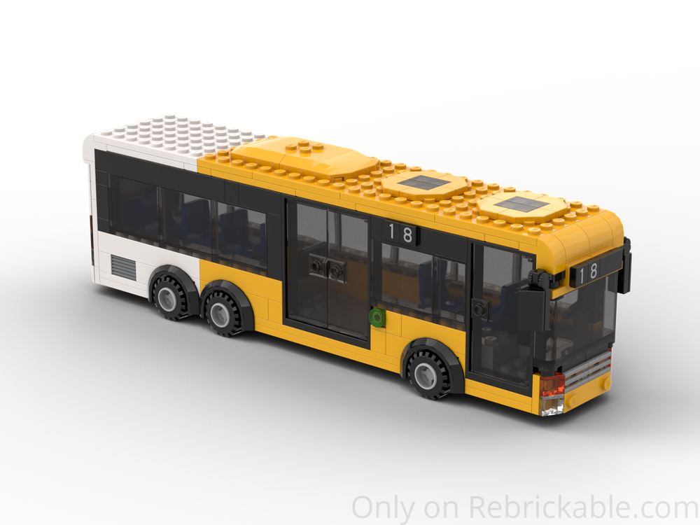 Lego Transit Bus, modified from set 60335