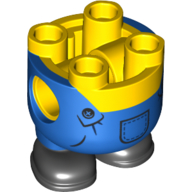 Lego Minion Body, Blue Overalls print