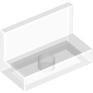 Lego Panel 1 x 2 x 1 [Square Corners] / Trans-Clear