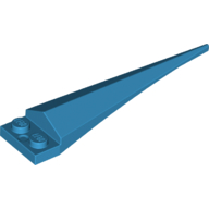 Lego Plate Special 1 x 2 with Angular Extension and Dark Azure Tip / Dark Azure