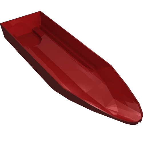 Lego Boat Hull 8 x 28 x 3 / Dark Red