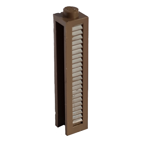 Lego Modulex Brick 1 x 1 x 5 with Vertical Grooves