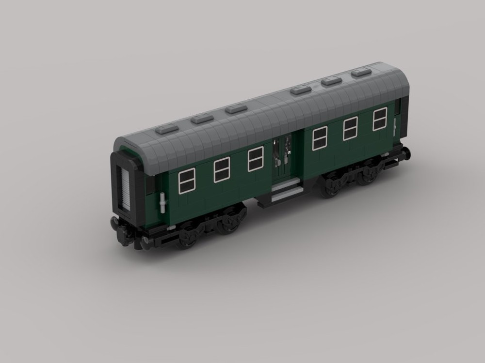 Lego 2nd class conversion car, four-axled