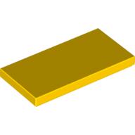 Lego Tile 2 x 4 with Groove / Yellow
