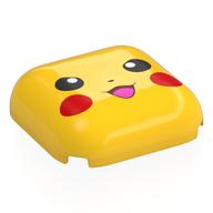 Lego Brick Round, Curved 4 x 4, Pikachu Face with Red Cheeks Print
