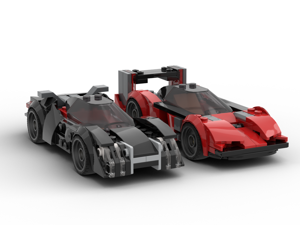 Lego LMX Saker GTR and Deus Sangius LMP