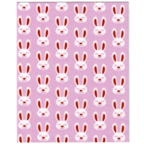 Lego Duplo Blanket, Bright Pink with Rabbit Heads Print