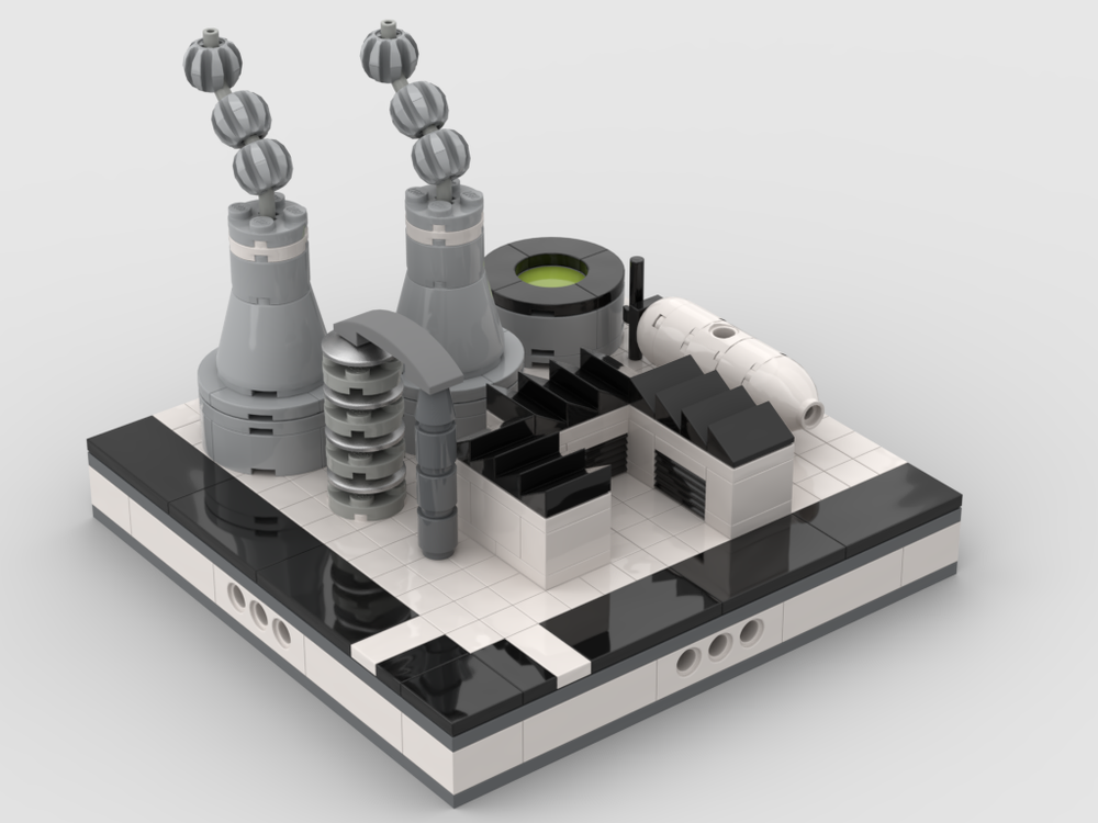 Lego Mini Factory for a Mini Modular City