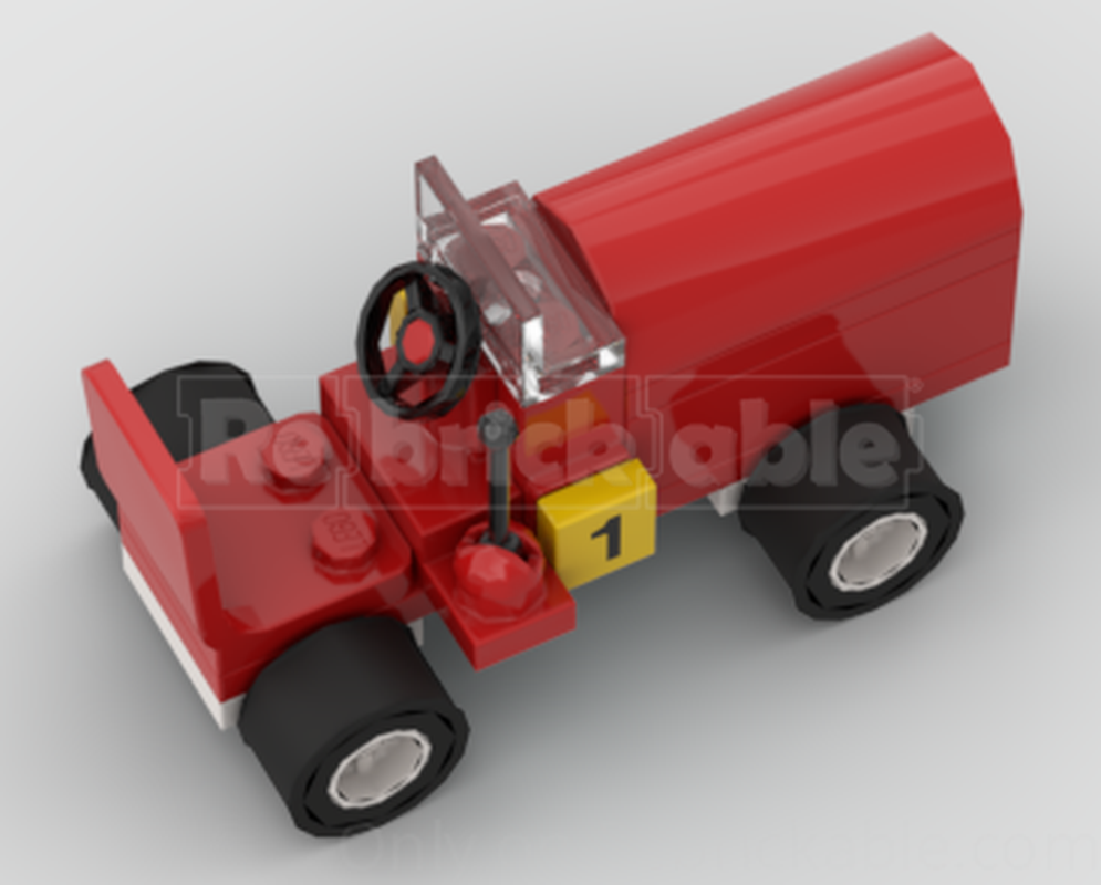 Lego #12 Classic GP racer #1 red