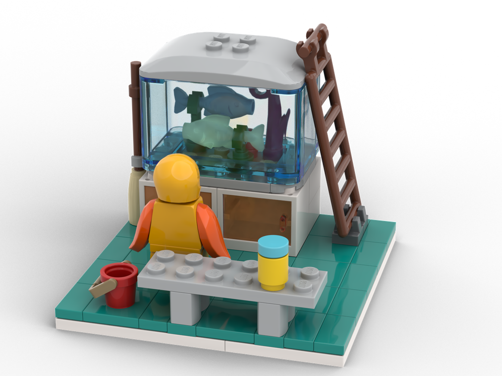Lego Display Fish Costume Girl