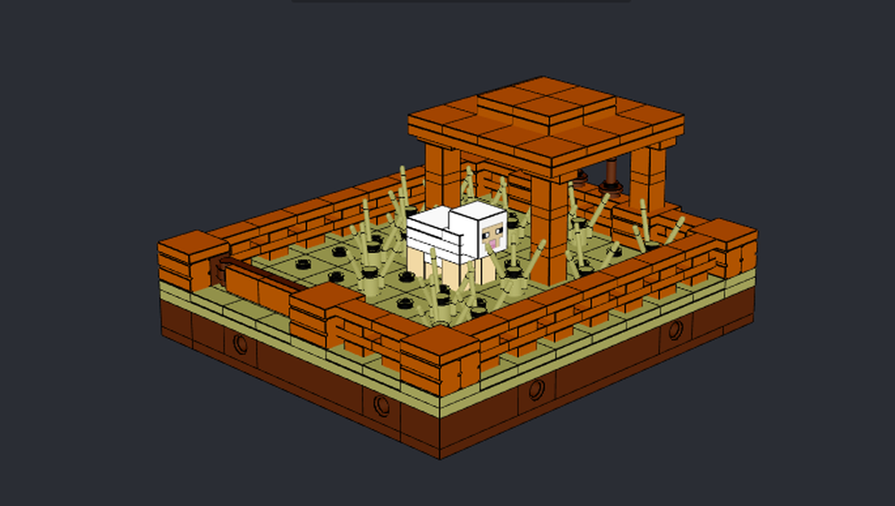 Lego Savanna animal pen 3