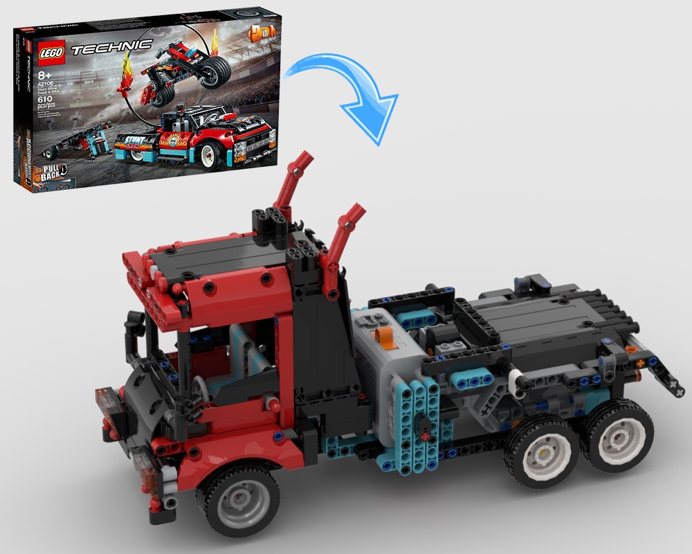 Lego Speed Truck 42106 Modifications.