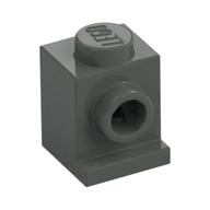 Lego Brick Special 1 x 1 with Headlight / Dark Gray