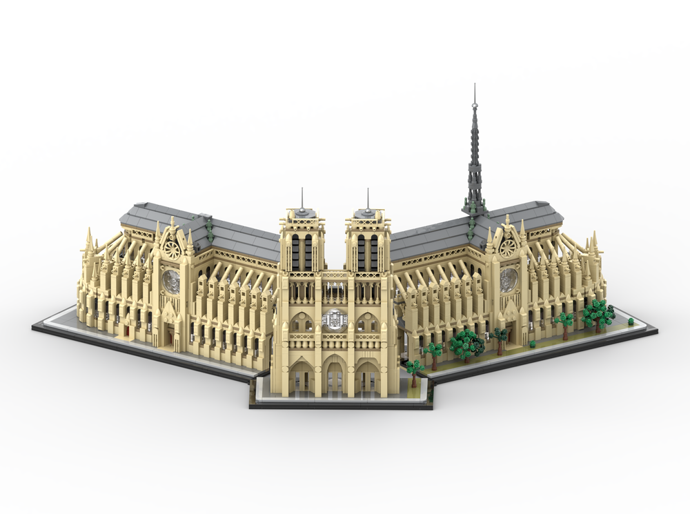 Lego Notre Dame de Paris split open version