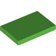 Lego Tile 2 x 3 / Bright Green