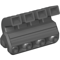 Lego Engine, Technic RC Car Quadruple Pipe / Pearl Dark Gray