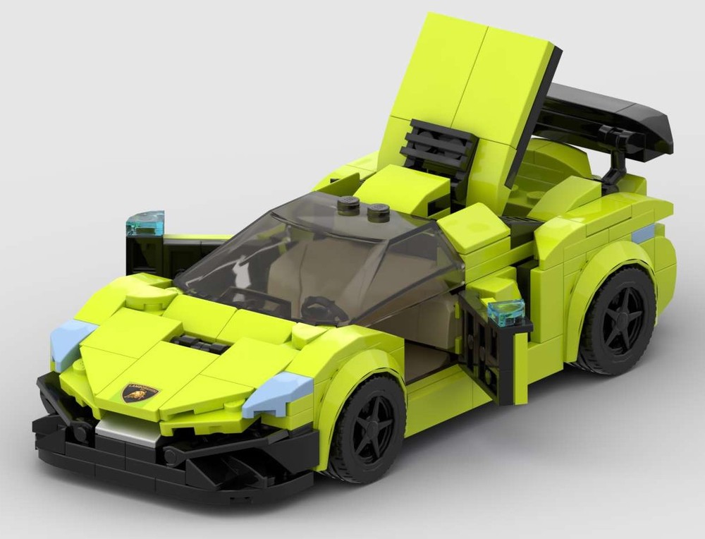 Lego Lamborghini Huracan Lime version modified