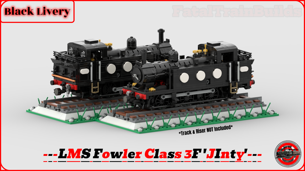 Lego (Black) LMS Fowler Class 3F 'Jinty' (8w)