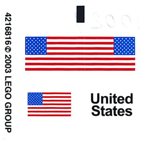Lego Sticker Sheet for Set 10029-1