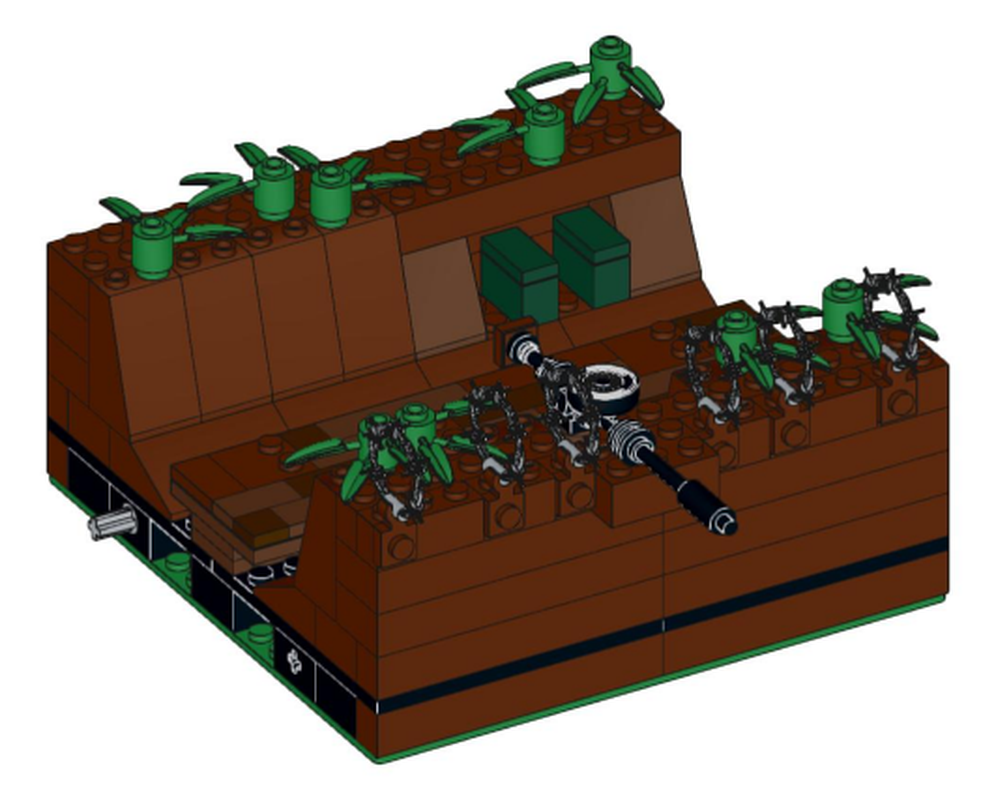 Lego WW1 Trench: Machine Gun Section