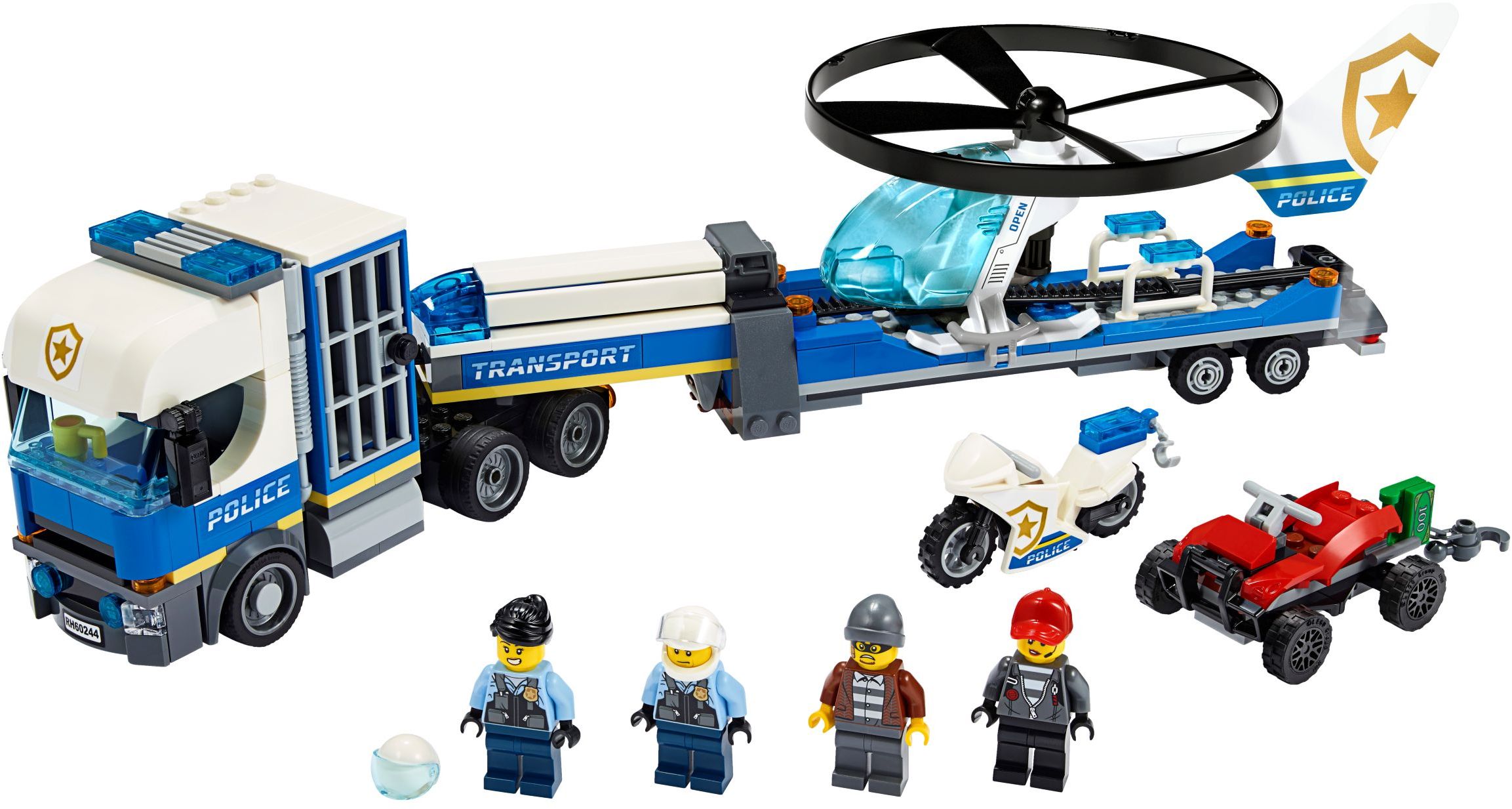 Lego Police Helicopter Transport