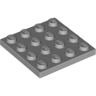 Lego Plate 4 x 4 / Light Bluish Gray