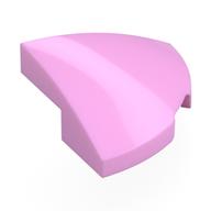 Lego Brick Round Corner, Curved 2 x 2 x 2/3 Quarter Circle / Bright Pink
