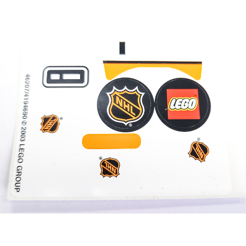 Lego Sticker Sheet for Set 3541-1
