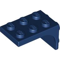Lego Bracket 2 x 3 - 2 x 2, Curved Sides / Dark Blue