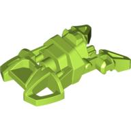 Lego Large Figure Foot, Small with Axle Connector / Lime