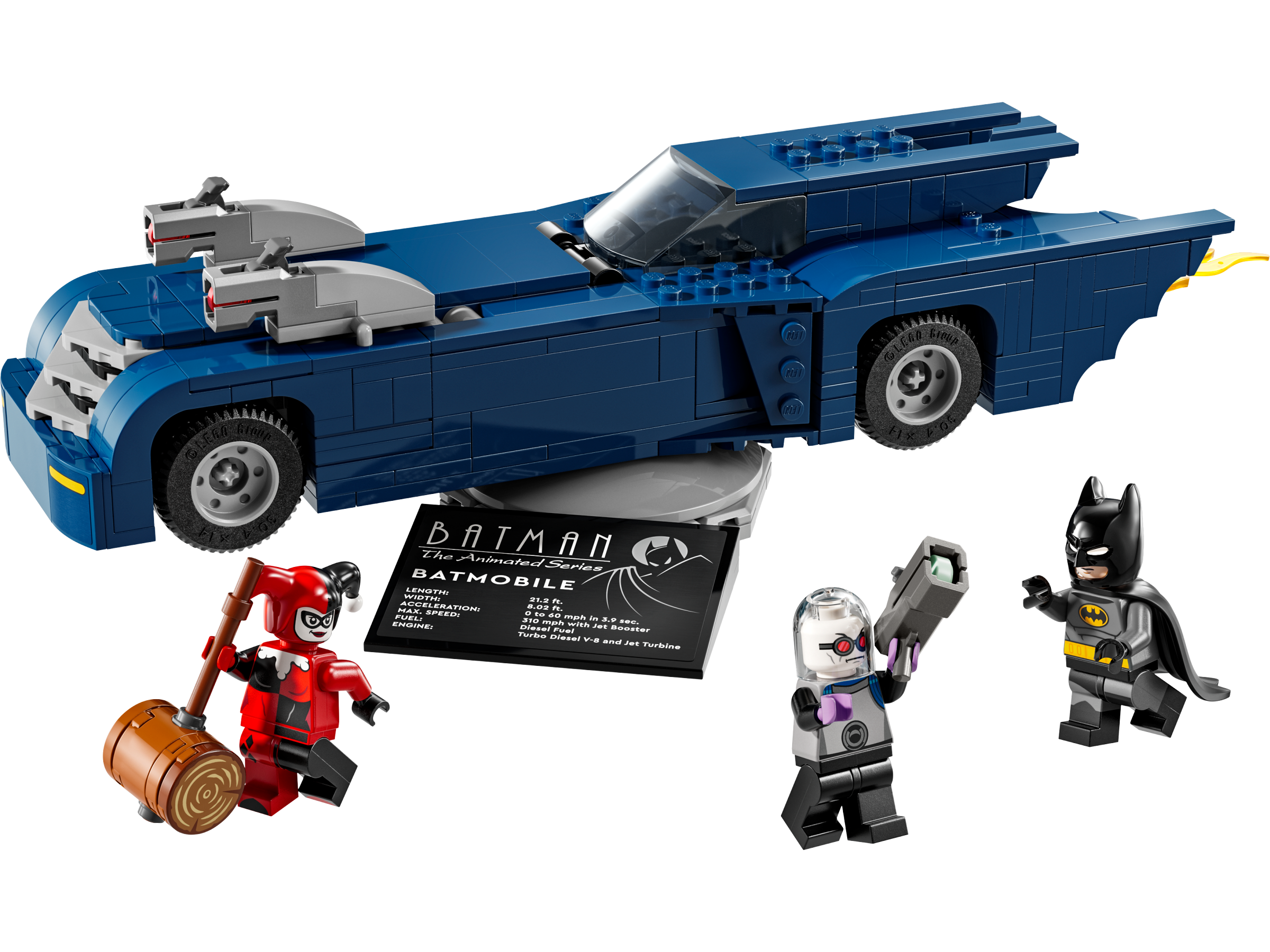 Lego Batman with the Batmobile vs Harley Quinn and Mr. Freeze