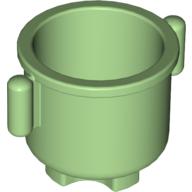 Lego Duplo Kettle with Closed Handles 2 x 2 x 1.5 / Medium Green