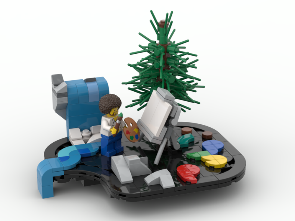 Lego Bob Ross Tribute