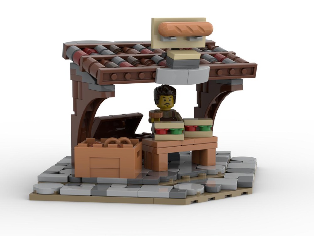 Lego Medieval Bread Stand