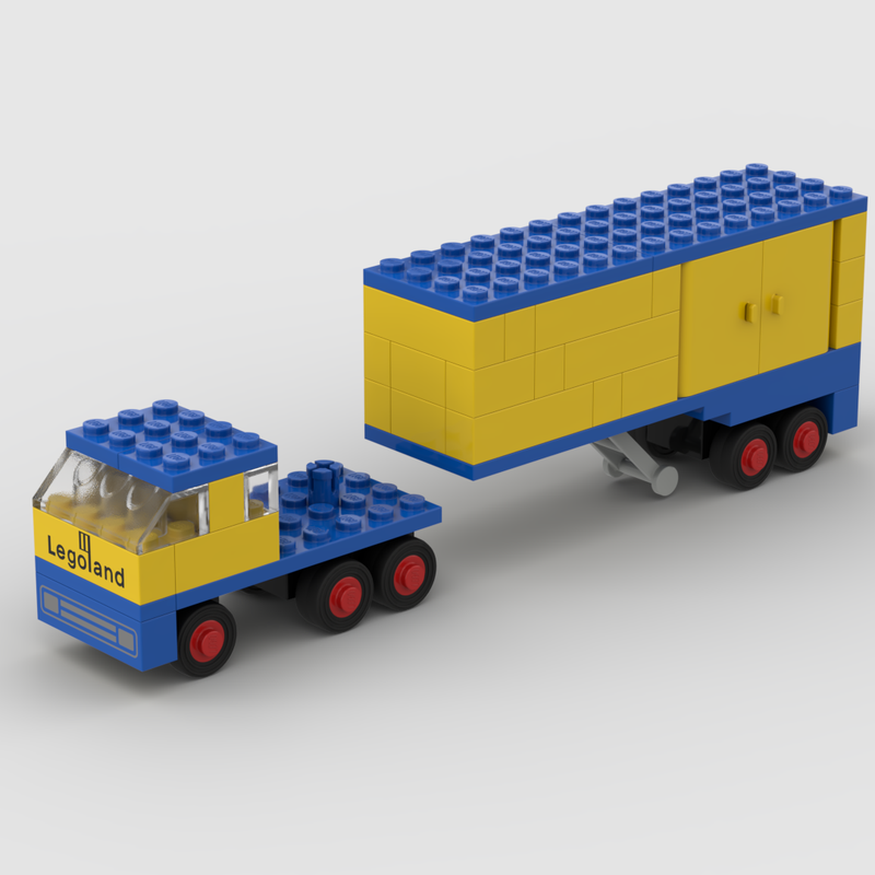 Lego Truck And Transport Trailer (1972)