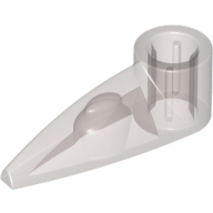Lego Technic Tooth 1 x 3 with Axle Hole [Rounded Underside] / Trans-Brown