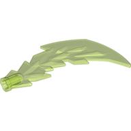 Lego Wave / Lightning 5 x 6 with Axle Hole / Trans-Bright Green