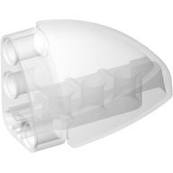 Lego Technic Panel Round Corner 5 x 3 x 2 Left / Trans-Clear
