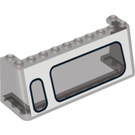 Lego Windscreen 3 x 10 x 3 with Large Window Right, Small Window Left Print