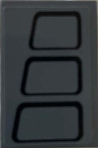 Lego Tile 2 x 3 with Black Trapezoids with Rounded Corners Pattern Side A (Sticker) - Set 75217