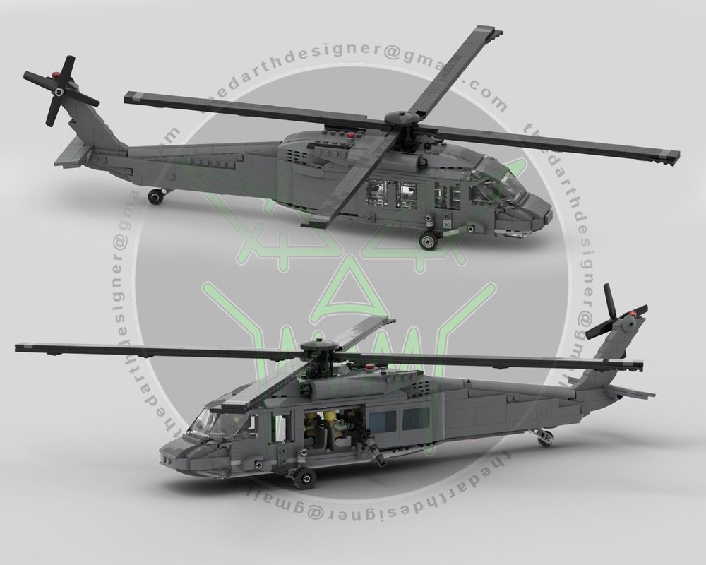 Lego Sikorsky UH-60 Black Hawk | 1:33 Minifigure Scale