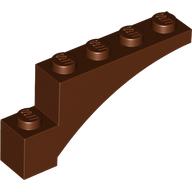 Lego Brick Arch 1 x 5 x 2 / Reddish Brown