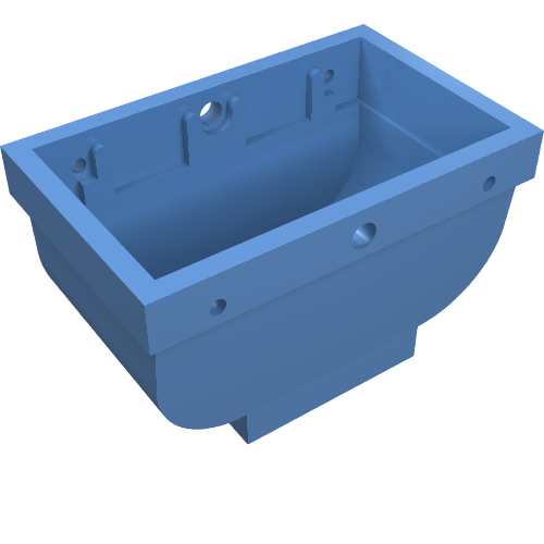 Lego Belville, Equipment, Basket 2 x 4 x 2 without Handle / Medium Blue