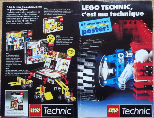 Lego 1988 Medium Technic French Foldout (921154-F)