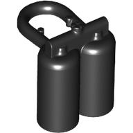 Lego Minifig Neckwear Airtanks / Black