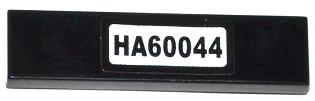 Lego Tile 1 x 4 with 'HA60044' Pattern (Sticker) - Set 60044