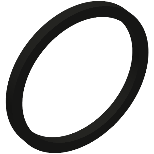 Lego Rubber Band 15mm [Square Cross Section] / Black